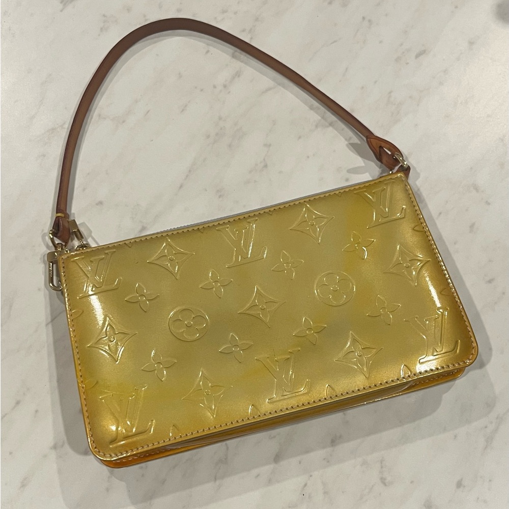 Louis Vuitton  Lexington Vintage 1999 Vernis Pochette Yellow Retail $1650 - Picture 11 of 15